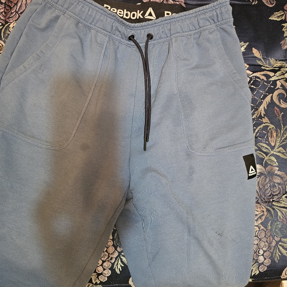 Reebok Blue Athletic Sweatpants For Men Or Woman
